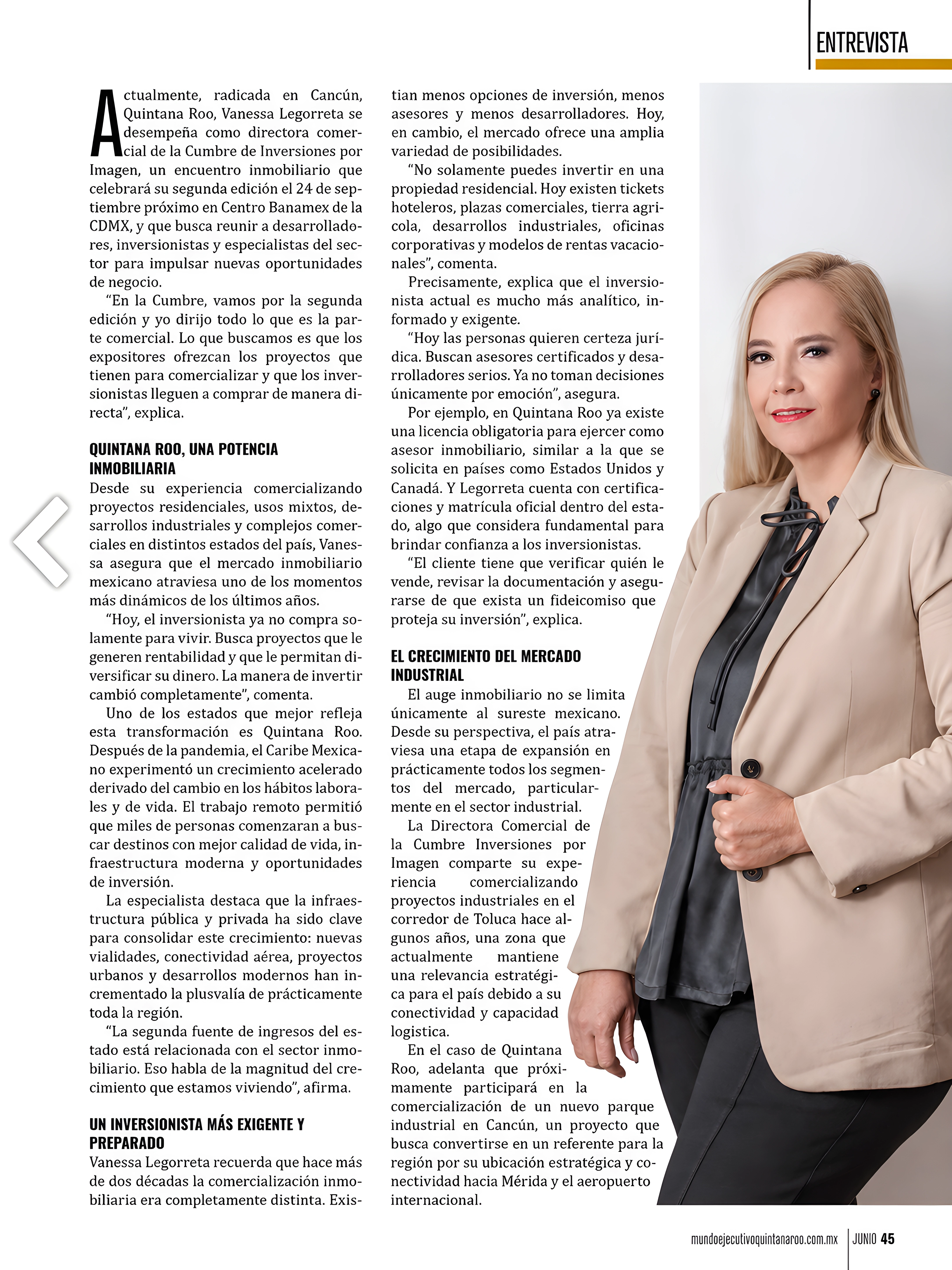 Quintana Roo, una potencia inmobiliaria — entrevista a Vanessa Legorreta